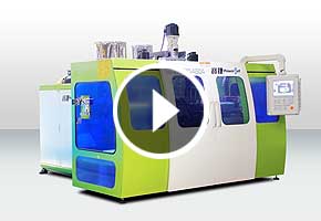 宝捷EB30UE70全电动挤出吹瓶机一出4生产爽身粉瓶